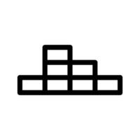briques icône vecteur symbole conception illustration