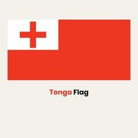 le Tonga drapeau vecteur