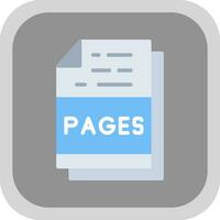 pages fichier format vecteur icône conception