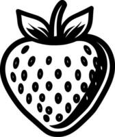 fraise - minimaliste et plat logo - vecteur illustration