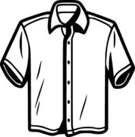 chemise - minimaliste et plat logo - vecteur illustration