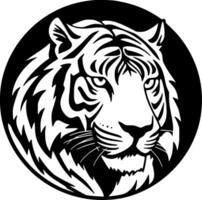 tigre, noir et blanc vecteur illustration