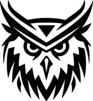 hibou, noir et blanc vecteur illustration