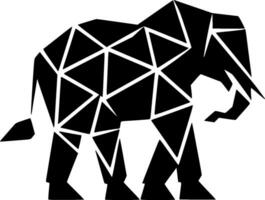 l'éléphant - minimaliste et plat logo - vecteur illustration