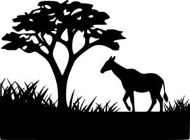 Afrique - minimaliste et plat logo - vecteur illustration