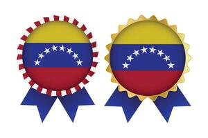 vecteur médaille ensemble dessins de Venezuela modèle