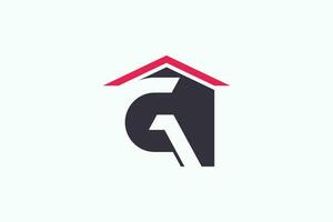 maison logo conception avec lettre g Créatif concept vecteur