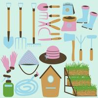 jardinage outils illustration vecteur