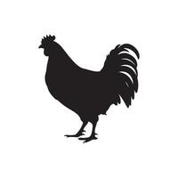 poule silhouette vecteur