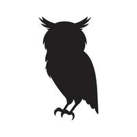 hibou silhouette vecteur