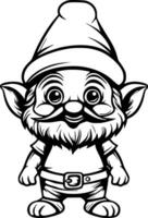 mignonne gnome vecteur illustration