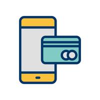Services bancaires mobiles Vector Icon