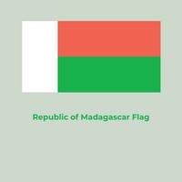 le Madagascar drapeau vecteur