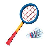 concepts de badminton à la mode vecteur