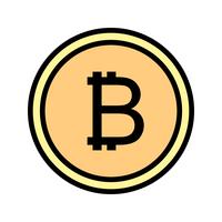 icône de vecteur bitcoin