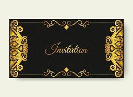 motif ornemental de style de fond invitation de luxe vecteur