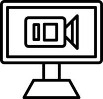 conception d'icônes vectorielles vidéo vecteur