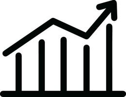 croissance affaires icône symbole vecteur image. illustration de le le progrès contour infographie stratégie développement conception image