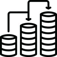 croissance affaires icône symbole vecteur image. illustration de le le progrès contour infographie stratégie développement conception image