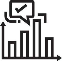 croissance affaires icône symbole vecteur image. illustration de le le progrès contour infographie stratégie développement conception image