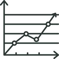 croissance affaires icône symbole vecteur image. illustration de le le progrès contour infographie stratégie développement conception image