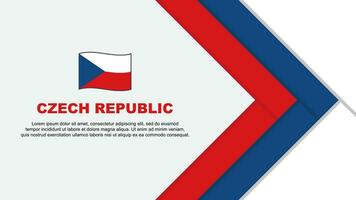 tchèque république drapeau abstrait Contexte conception modèle. tchèque république indépendance journée bannière dessin animé vecteur illustration. tchèque république modèle