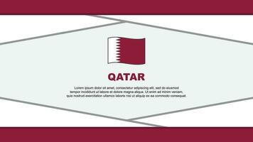 Qatar drapeau abstrait Contexte conception modèle. Qatar indépendance journée bannière dessin animé vecteur illustration. Qatar vecteur