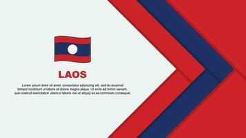 Laos drapeau abstrait Contexte conception modèle. Laos indépendance journée bannière dessin animé vecteur illustration. Laos dessin animé