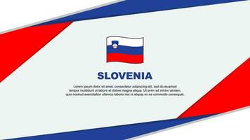slovénie drapeau abstrait Contexte conception modèle. slovénie indépendance journée bannière dessin animé vecteur illustration. slovénie Contexte