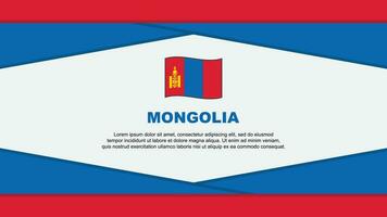 Mongolie drapeau abstrait Contexte conception modèle. Mongolie indépendance journée bannière dessin animé vecteur illustration. Mongolie vecteur