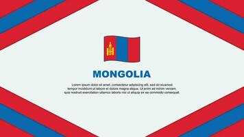Mongolie drapeau abstrait Contexte conception modèle. Mongolie indépendance journée bannière dessin animé vecteur illustration. Mongolie illustration