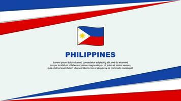 philippines drapeau abstrait Contexte conception modèle. philippines indépendance journée bannière dessin animé vecteur illustration. philippines conception