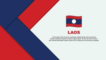 Laos drapeau abstrait Contexte conception modèle. Laos indépendance journée bannière dessin animé vecteur illustration. Laos illustration