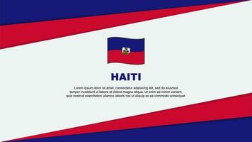 Haïti drapeau abstrait Contexte conception modèle. Haïti indépendance journée bannière dessin animé vecteur illustration. Haïti drapeau
