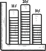 croissance affaires icône symbole vecteur image. illustration de le le progrès contour infographie stratégie développement conception image