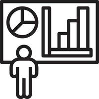 croissance affaires icône symbole vecteur image. illustration de le le progrès contour infographie stratégie développement conception image