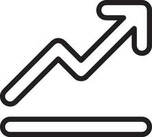 croissance affaires icône symbole vecteur image. illustration de le le progrès contour infographie stratégie développement conception image