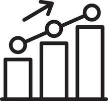 croissance affaires icône symbole vecteur image. illustration de le le progrès contour infographie stratégie développement conception image