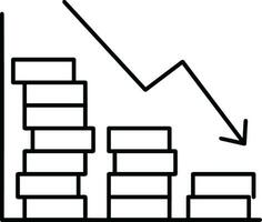 croissance affaires icône symbole vecteur image. illustration de le le progrès contour infographie stratégie développement conception image