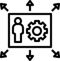 croissance affaires icône symbole vecteur image. illustration de le le progrès contour infographie stratégie développement conception image