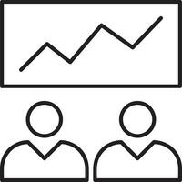 croissance affaires icône symbole vecteur image. illustration de le le progrès contour infographie stratégie développement conception image