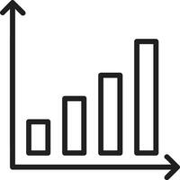 croissance affaires icône symbole vecteur image. illustration de le le progrès contour infographie stratégie développement conception image