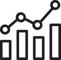 croissance affaires icône symbole vecteur image. illustration de le le progrès contour infographie stratégie développement conception image