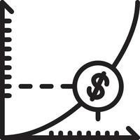 croissance affaires icône symbole vecteur image. illustration de le le progrès contour infographie stratégie développement conception image