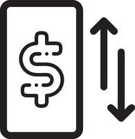 croissance affaires icône symbole vecteur image. illustration de le le progrès contour infographie stratégie développement conception image