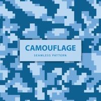 modèle sans couture de camouflage de pixel militaire et militaire vecteur