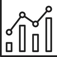 croissance affaires icône symbole vecteur image. illustration de le le progrès contour infographie stratégie développement conception image