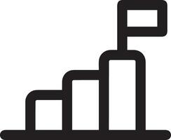 croissance affaires icône symbole vecteur image. illustration de le le progrès contour infographie stratégie développement conception image