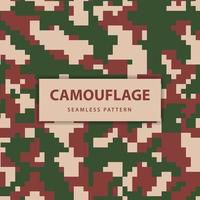 modèle sans couture de camouflage de pixel militaire et militaire vecteur