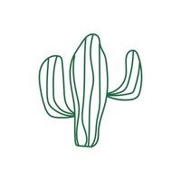 cactus ligne vecteur élément , cactus illustration icône , cactus icône , plante cactus ligne